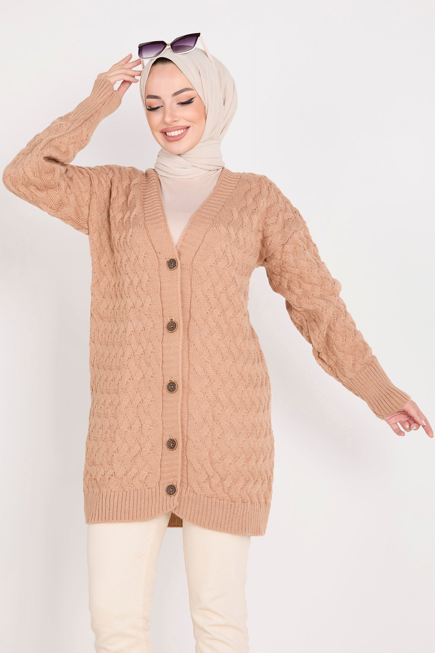 23099-VIZON Triko Hırka - 4