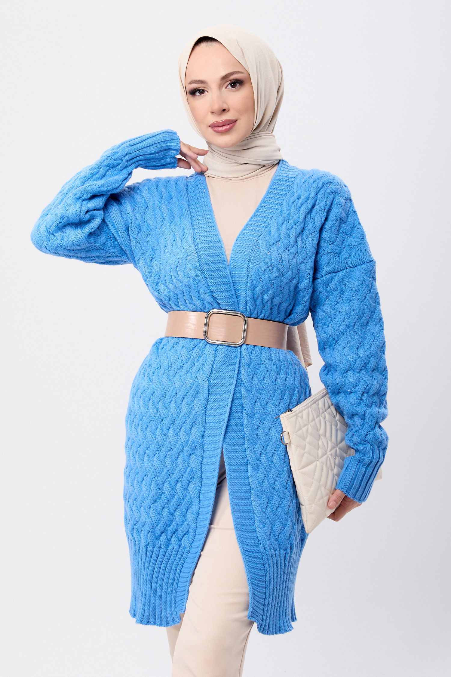 23104-SAKS Triko Hırka - 1