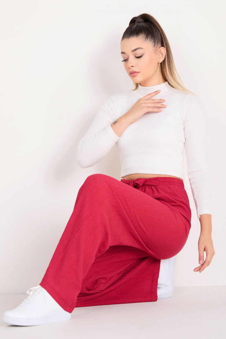 Pantolon Bordo - 23140 - TOFİSA