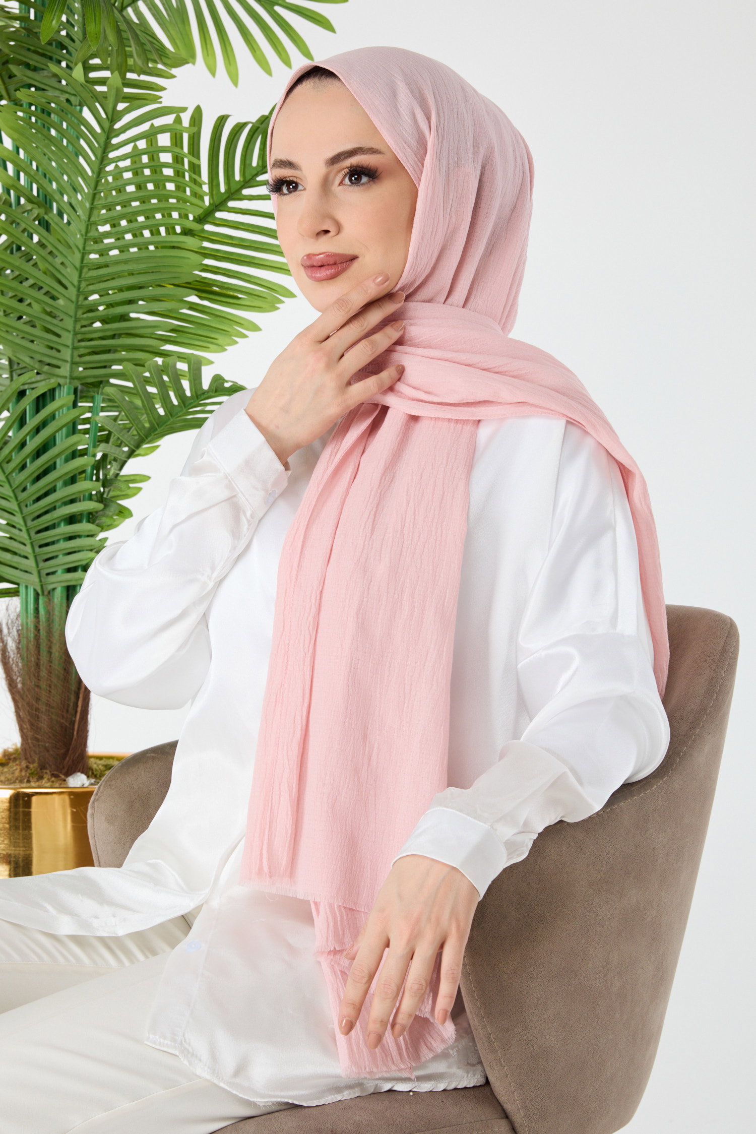 Soft Pamuk Şal Pudra - 23352 - 2