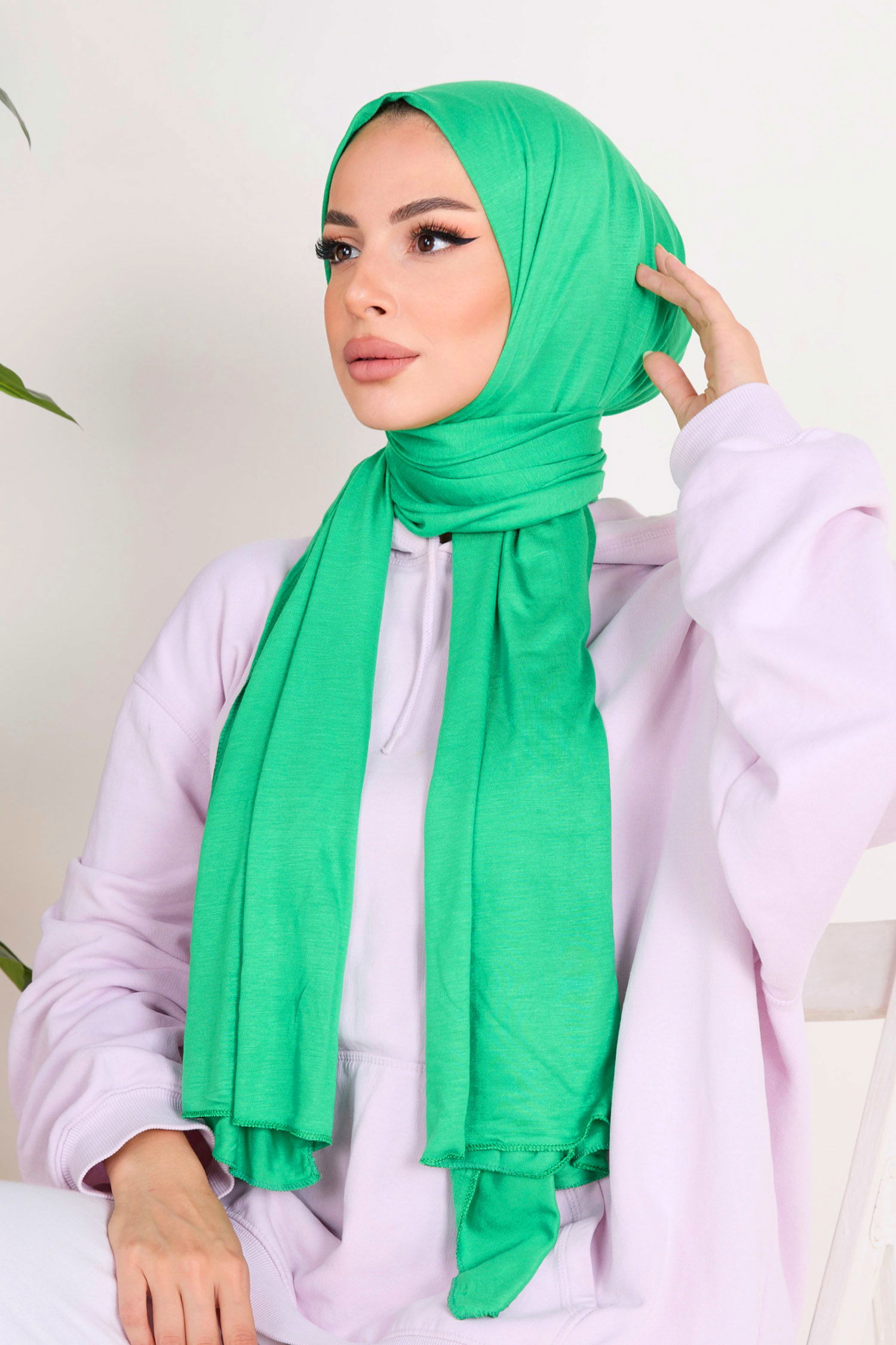 23353-YESIL Penye Şal - 3
