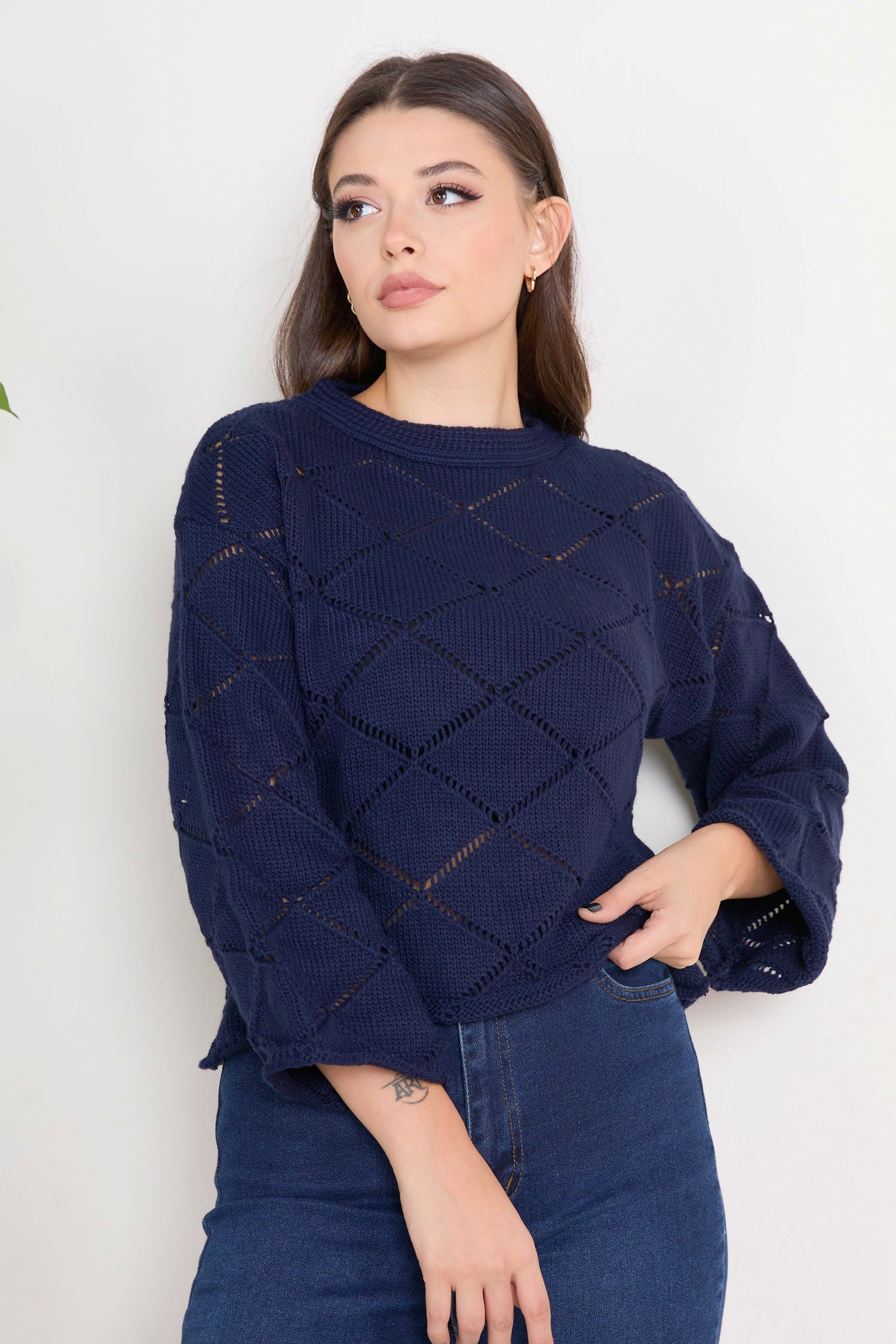 Triko Kazak Lacivert - 23364 - 3