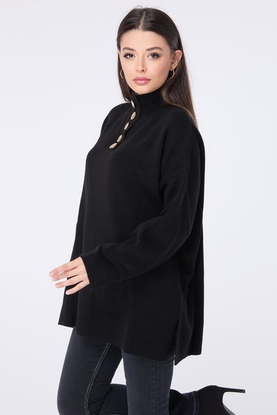 23412-SIYAH Triko Tunik 