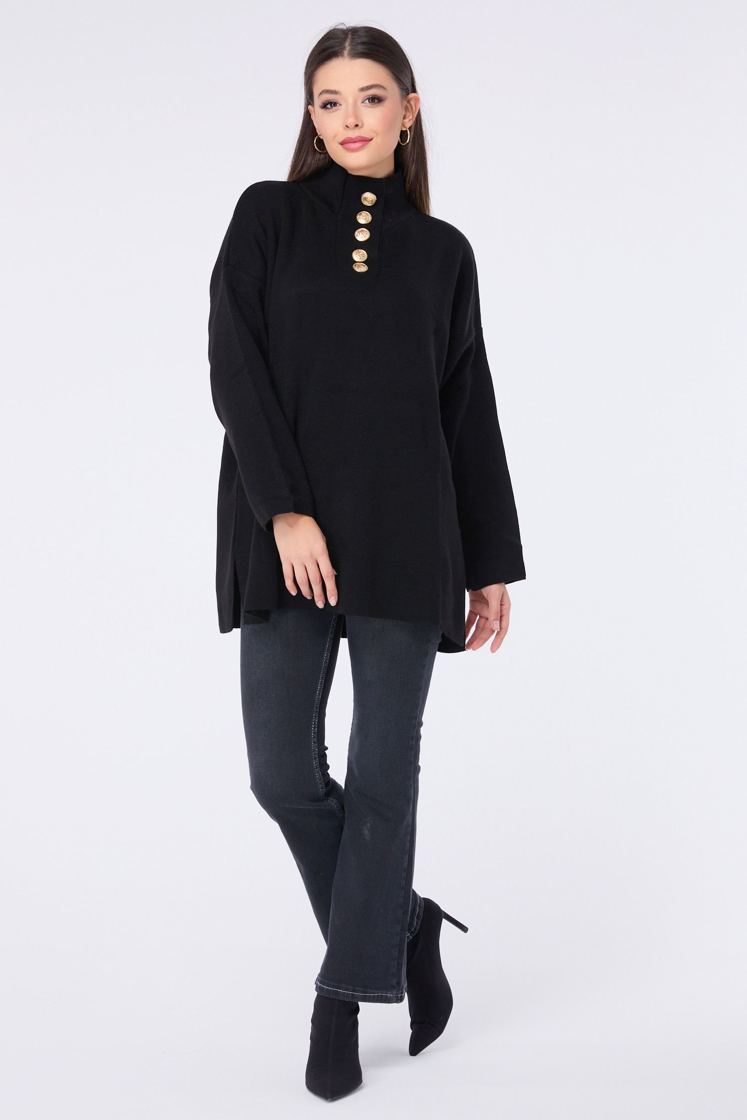 23412-SIYAH Triko Tunik - 3