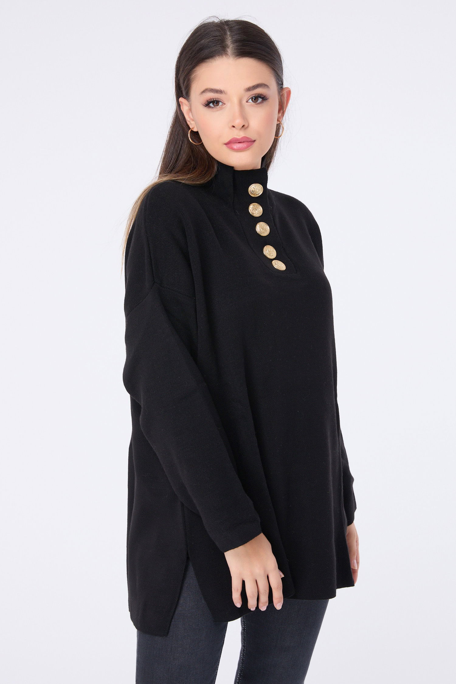 23412-SIYAH Triko Tunik - 4
