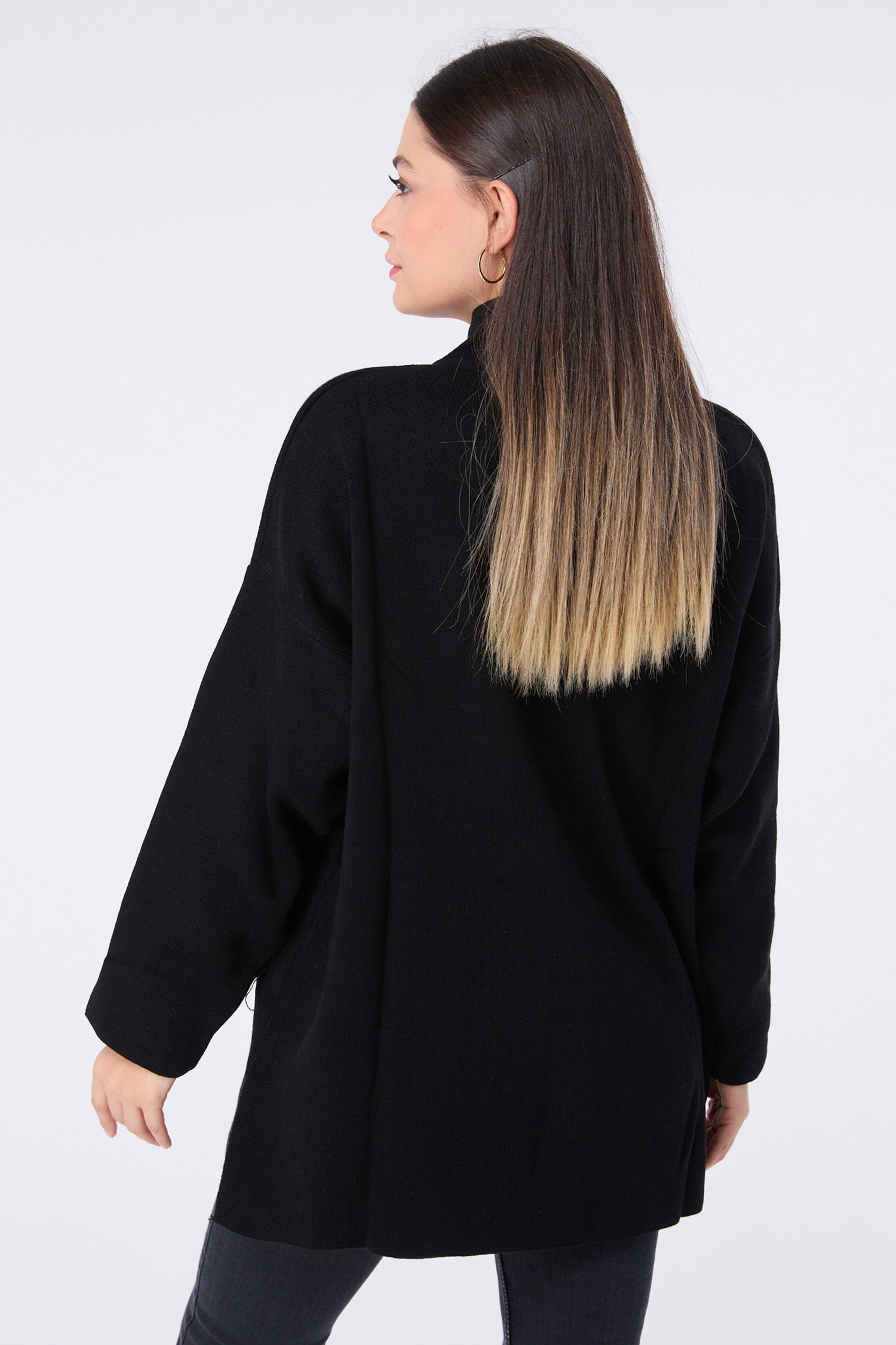 23412-SIYAH Triko Tunik - 6