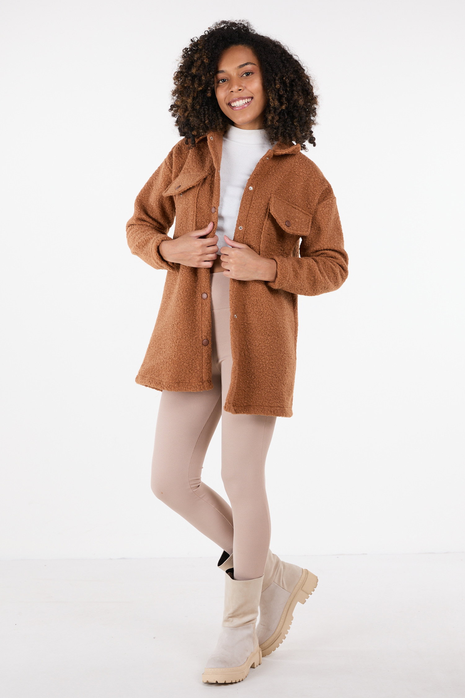 23436-TABA Kaşe Kaban - 9
