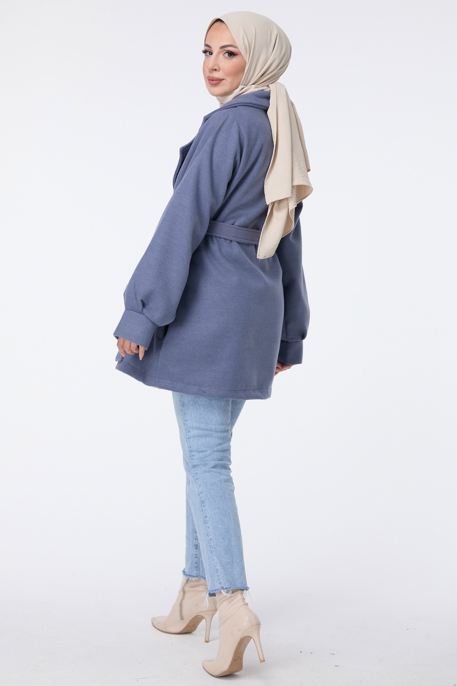 23453-INDIGO Kaşe Kaban - 6