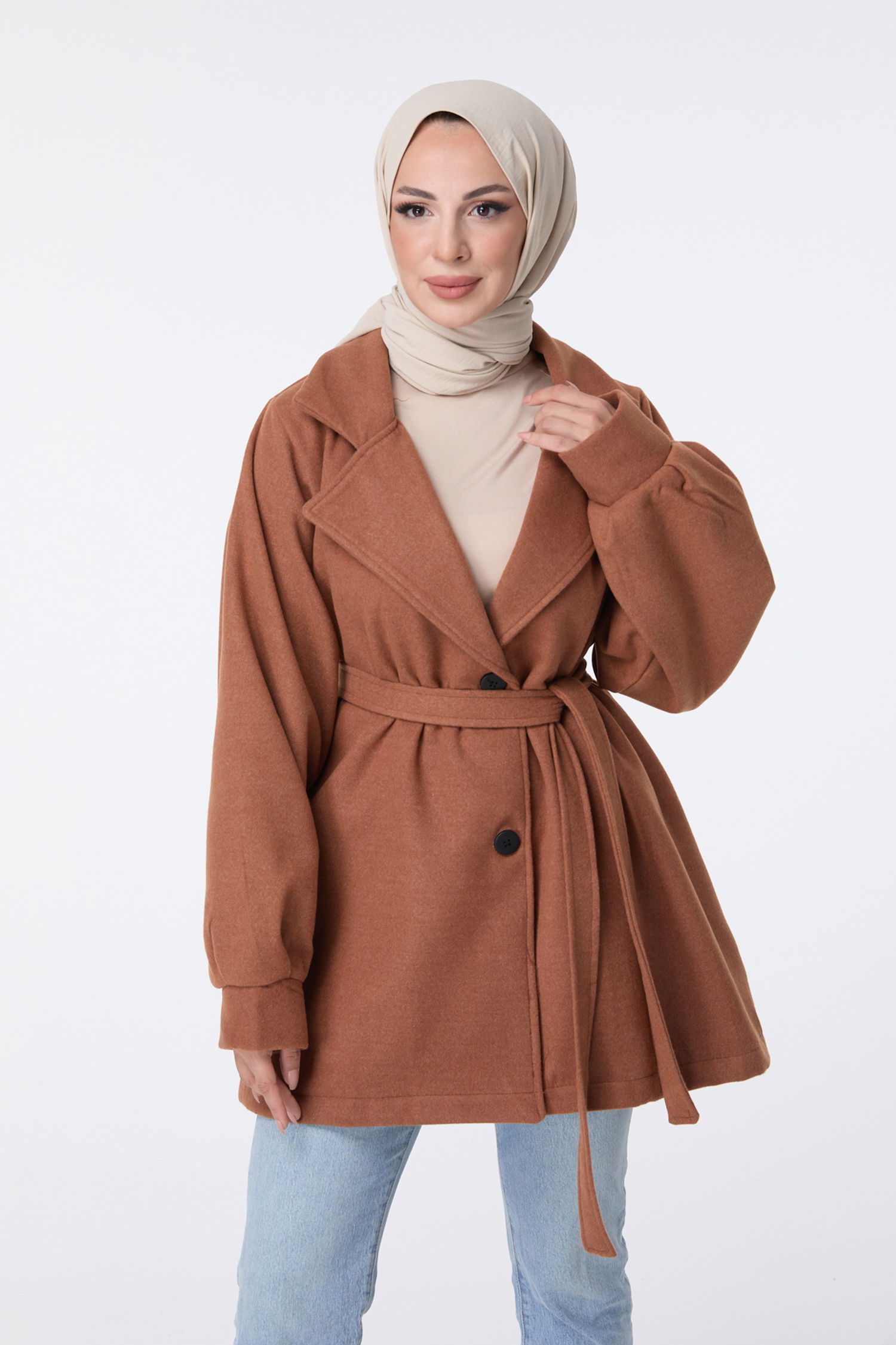 23453-TABA Kaşe Kaban - 2