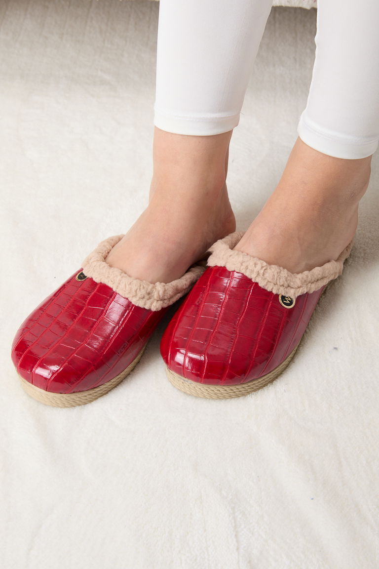 23490-KIRMIZI Ev Terliği - TOFİSA