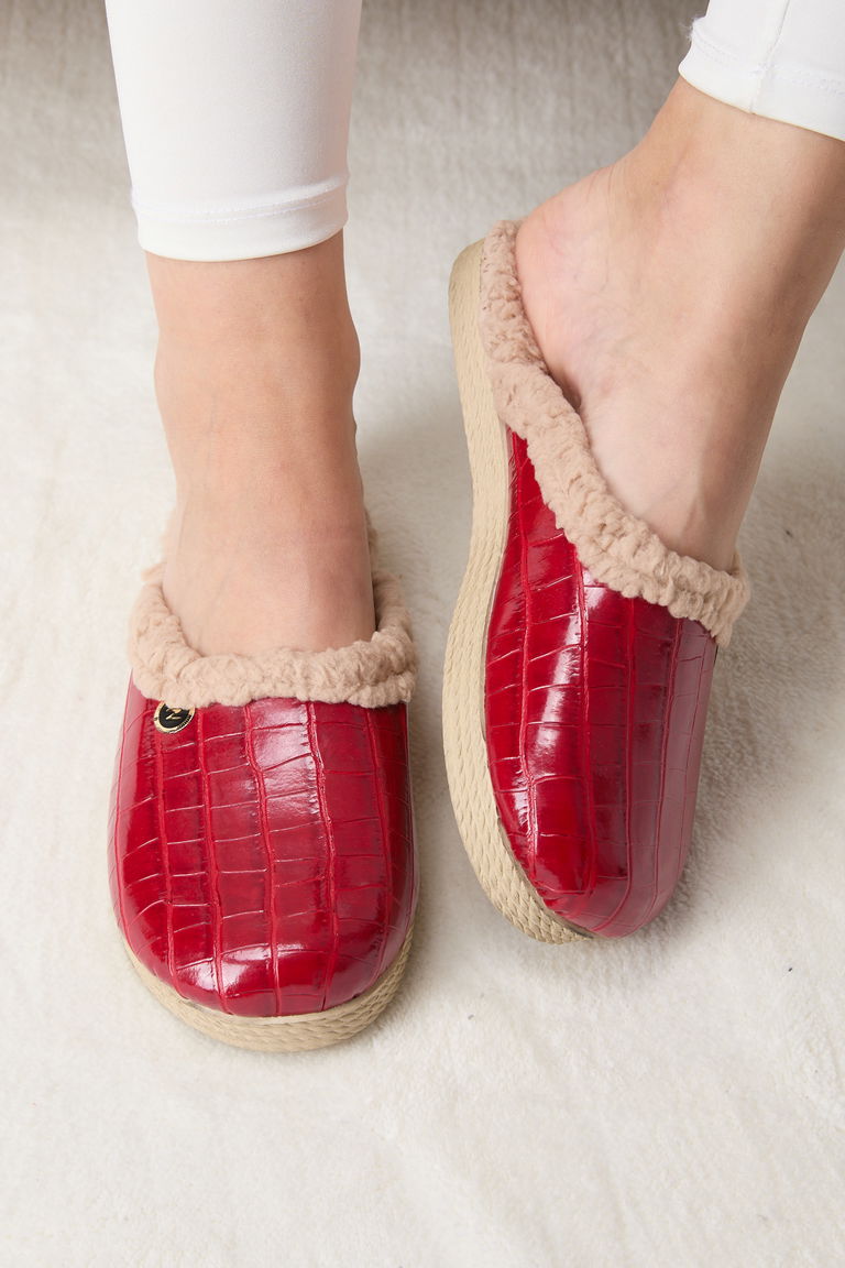 23490-KIRMIZI Ev Terliği - TOFİSA