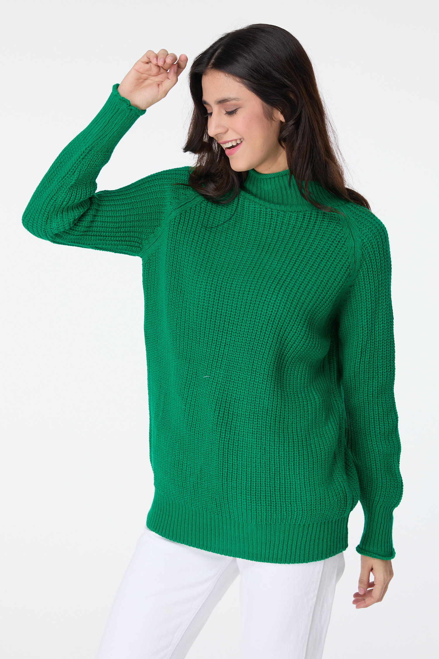 23516-YESIL Triko Kazak - 2