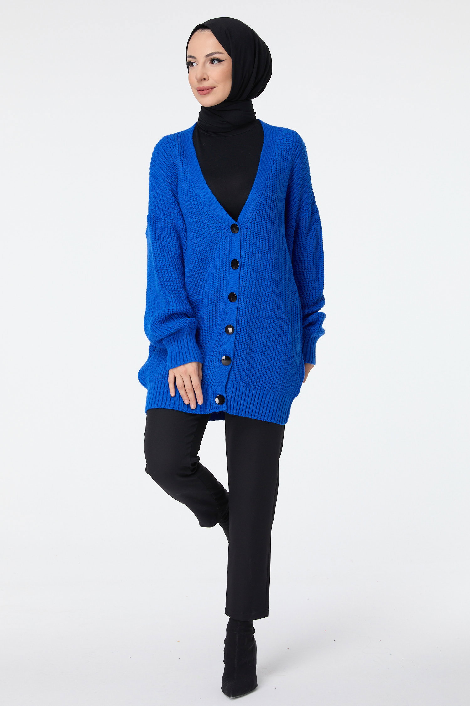 23519-SAKS Triko Hırka - 1
