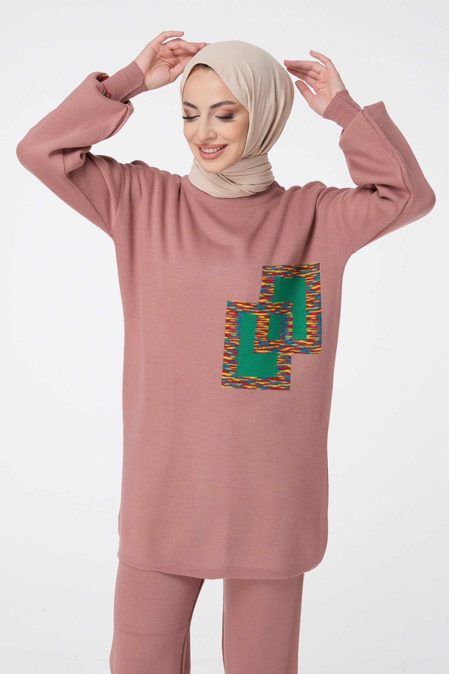 23524-GUL Triko Tunik Pantolon - 4