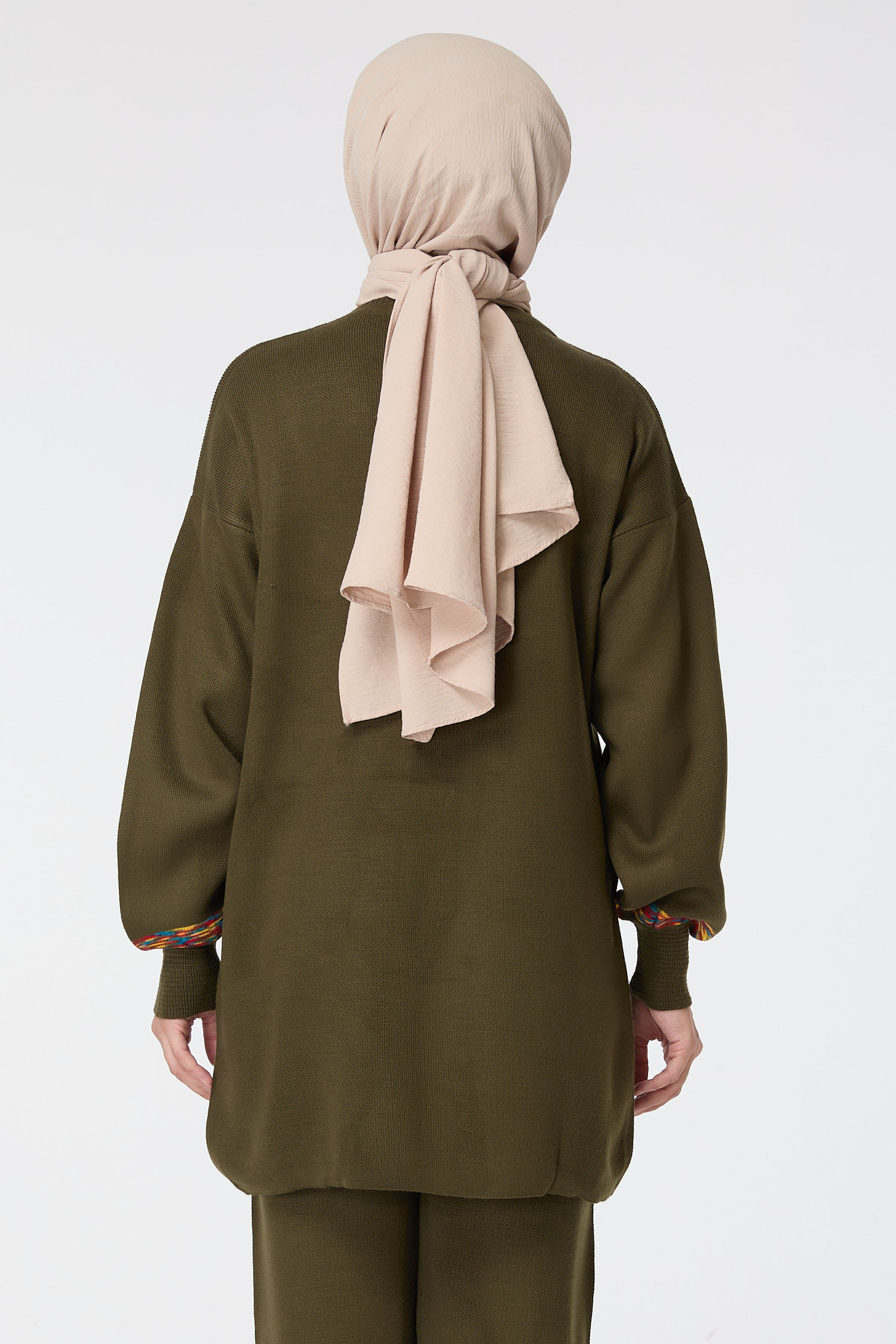 23524-HAKI Triko Tunik Pantolon - 5
