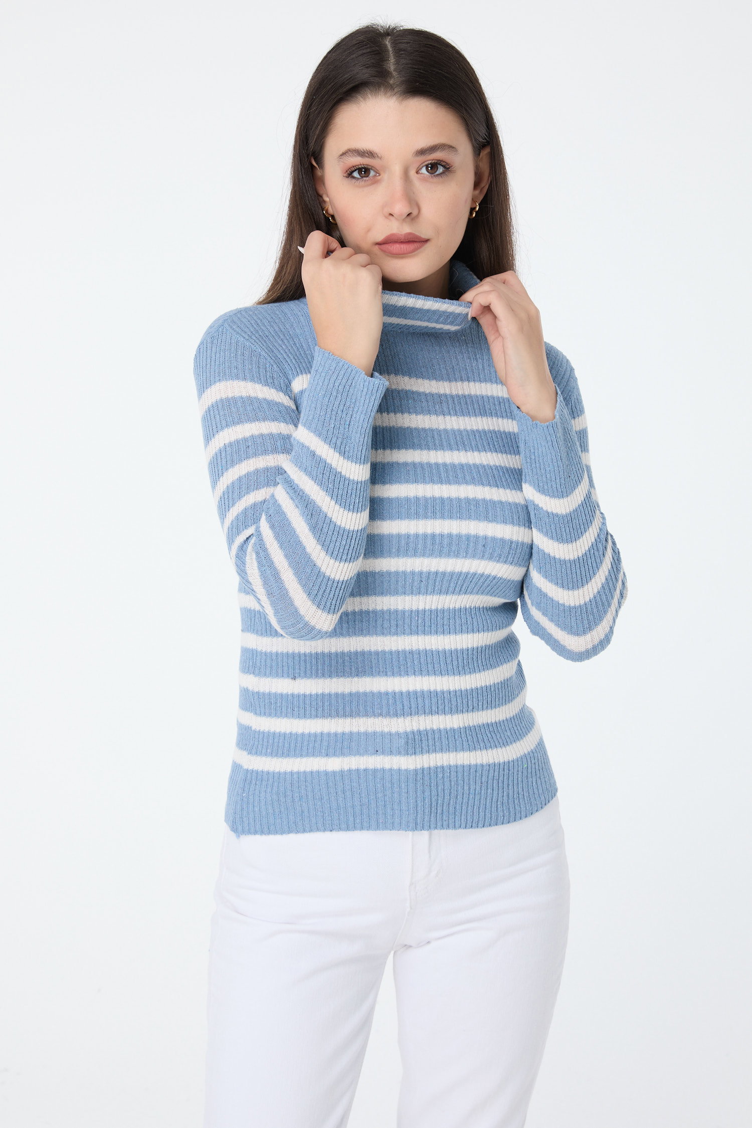 23531-BEBE-MAVI Triko Kazak - 1