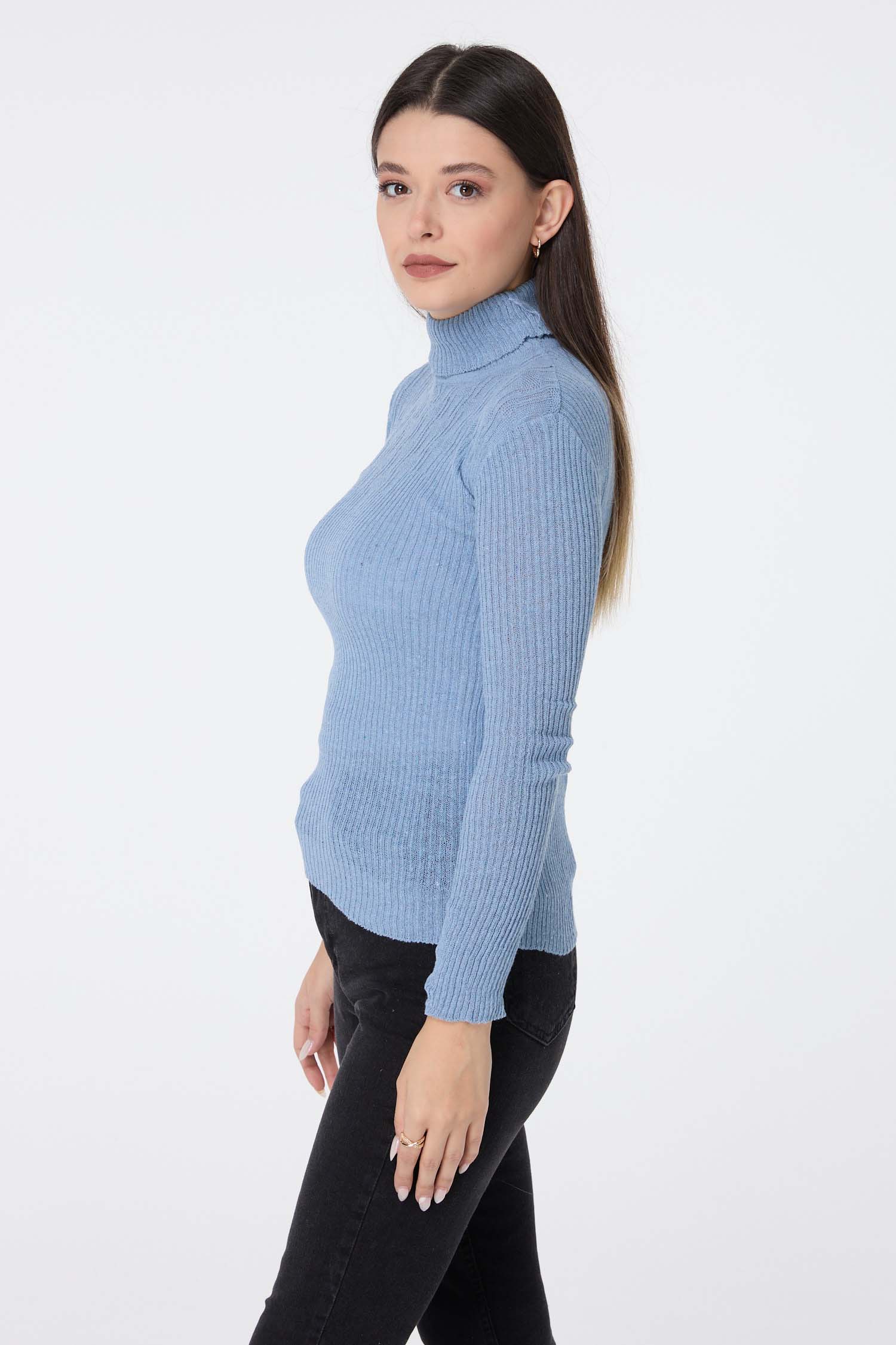 23537-BEBE-MAVI Triko Kazak - 3
