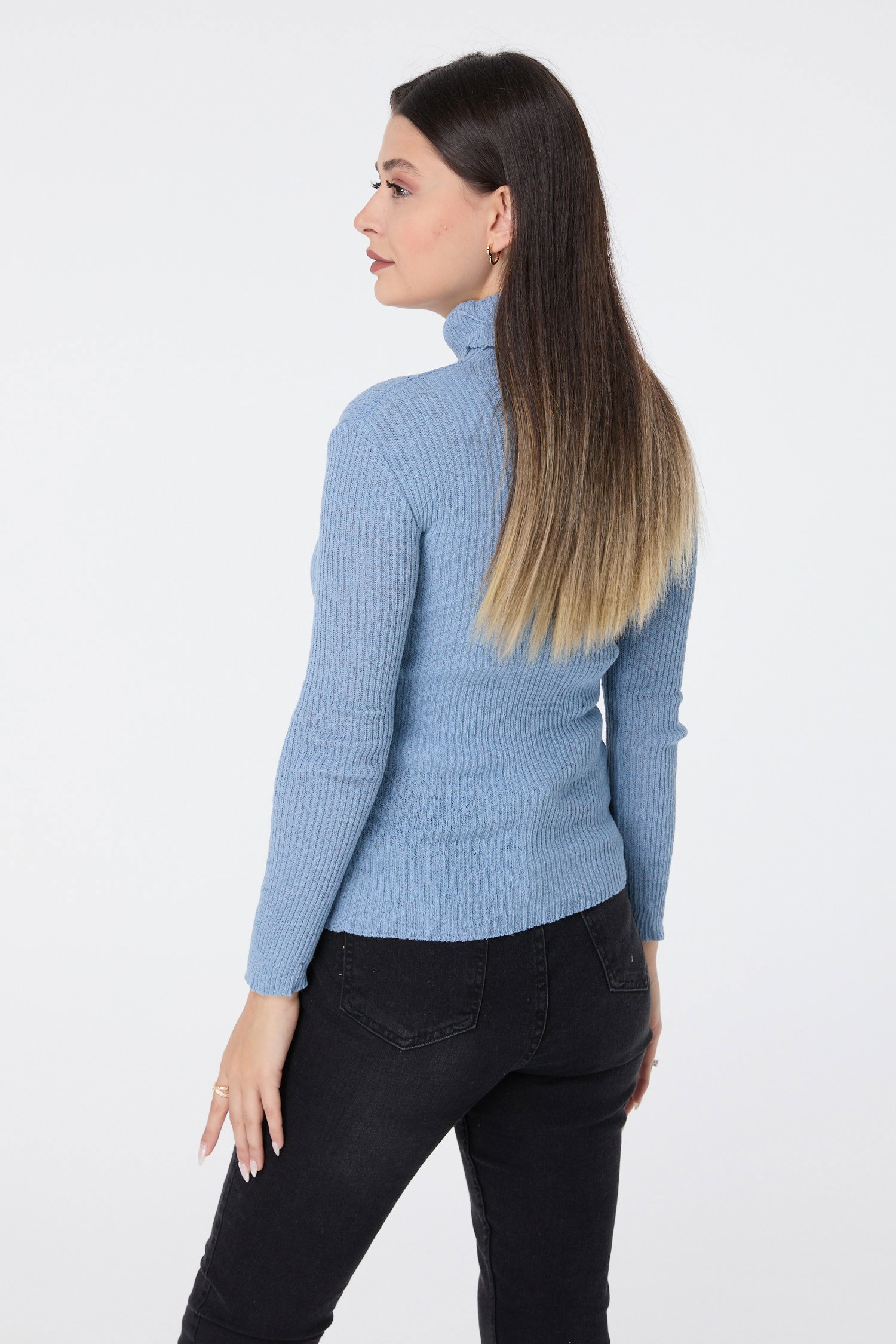23537-BEBE-MAVI Triko Kazak - 5