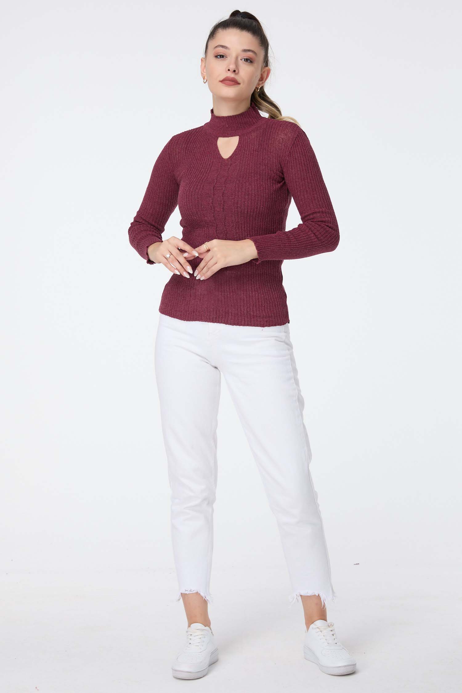 23541-BORDO Triko Kazak - 2