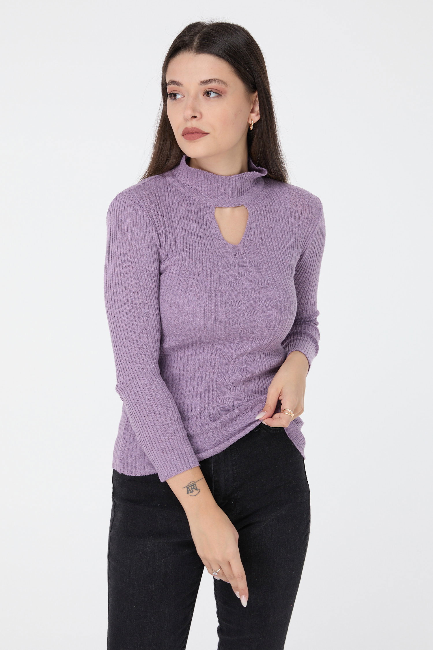23541-LILA Triko Kazak - 1