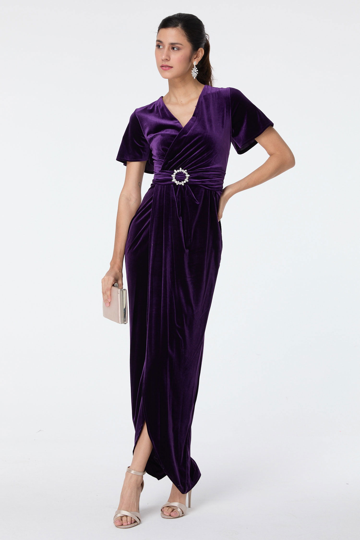 Abiye Elbise Mor - 23558 - 1