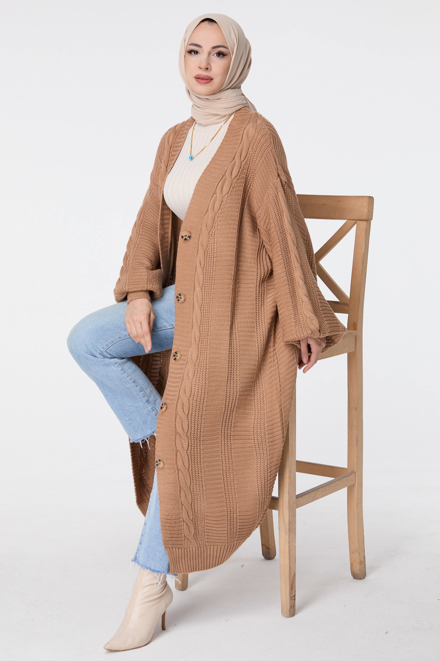23593-VIZON Triko Hırka - 1