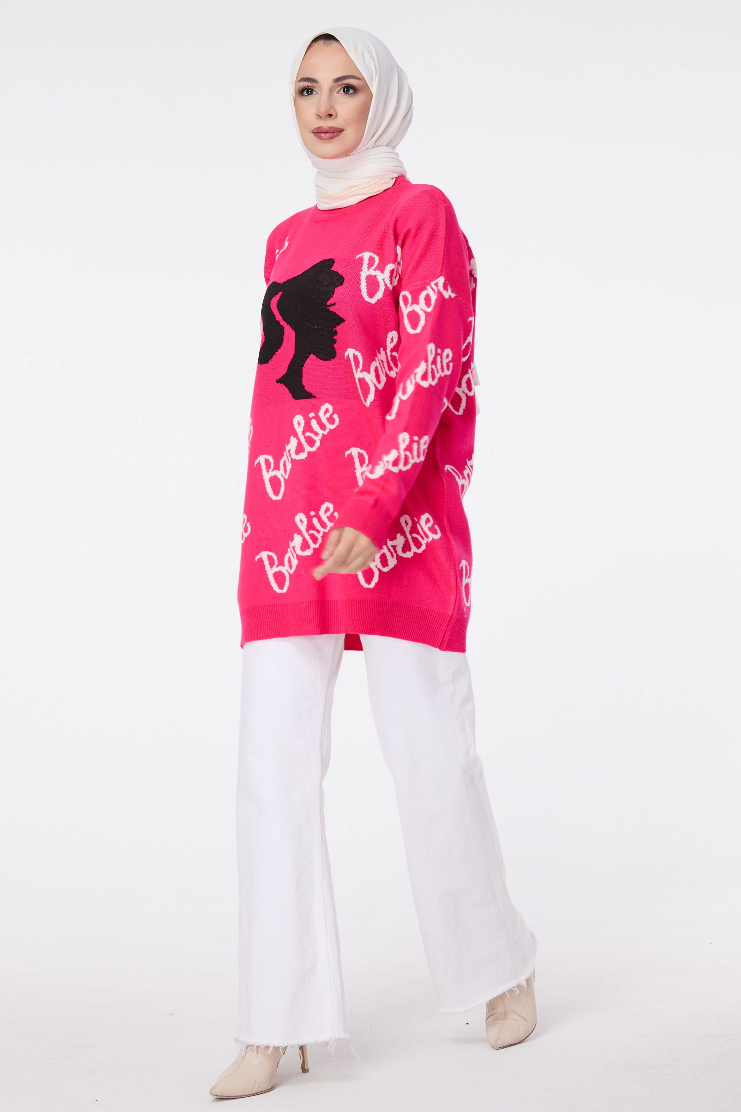 23631-PEMBE Triko Kazak - 2