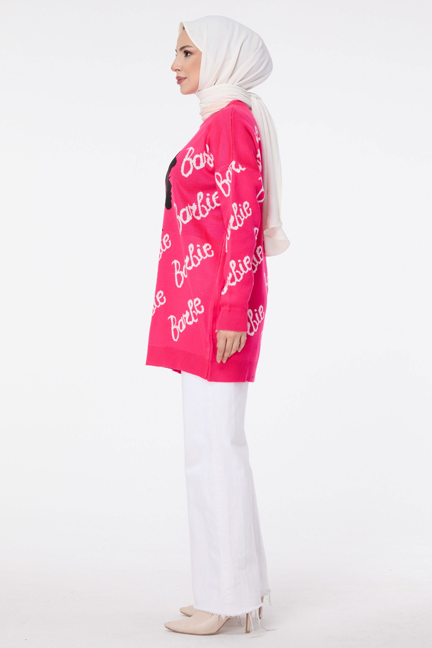 23631-PEMBE Triko Kazak - 3