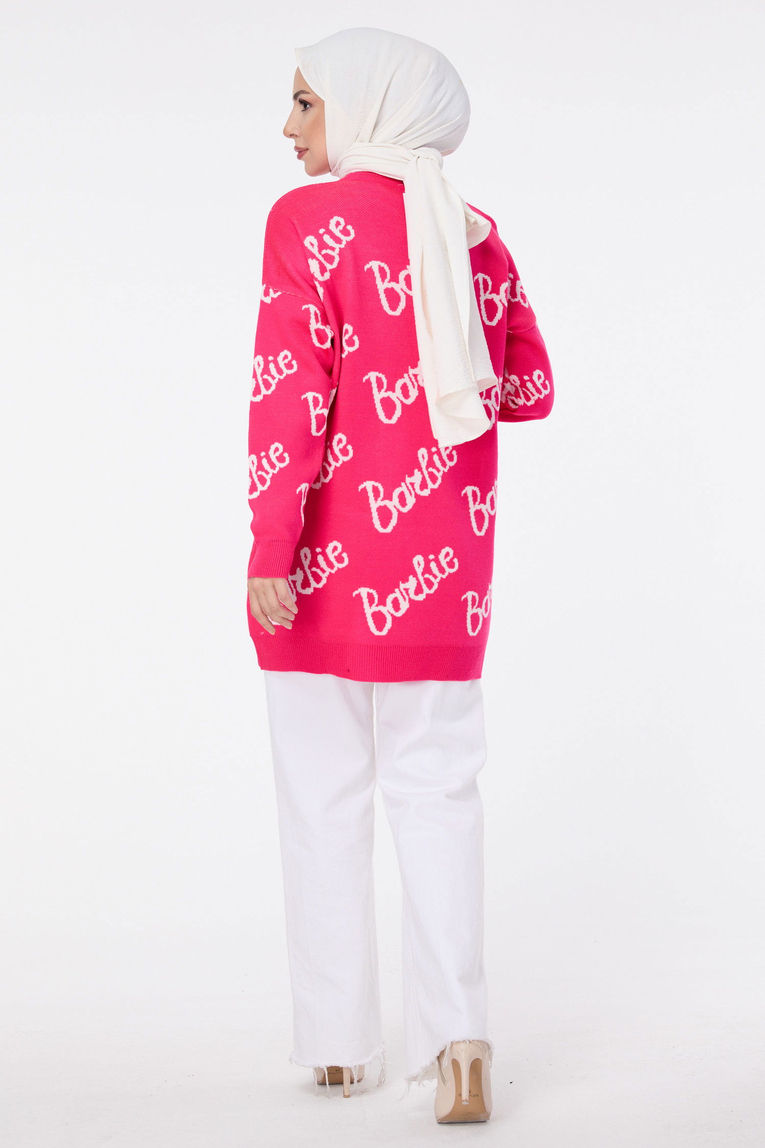 23631-PEMBE Triko Kazak - 5