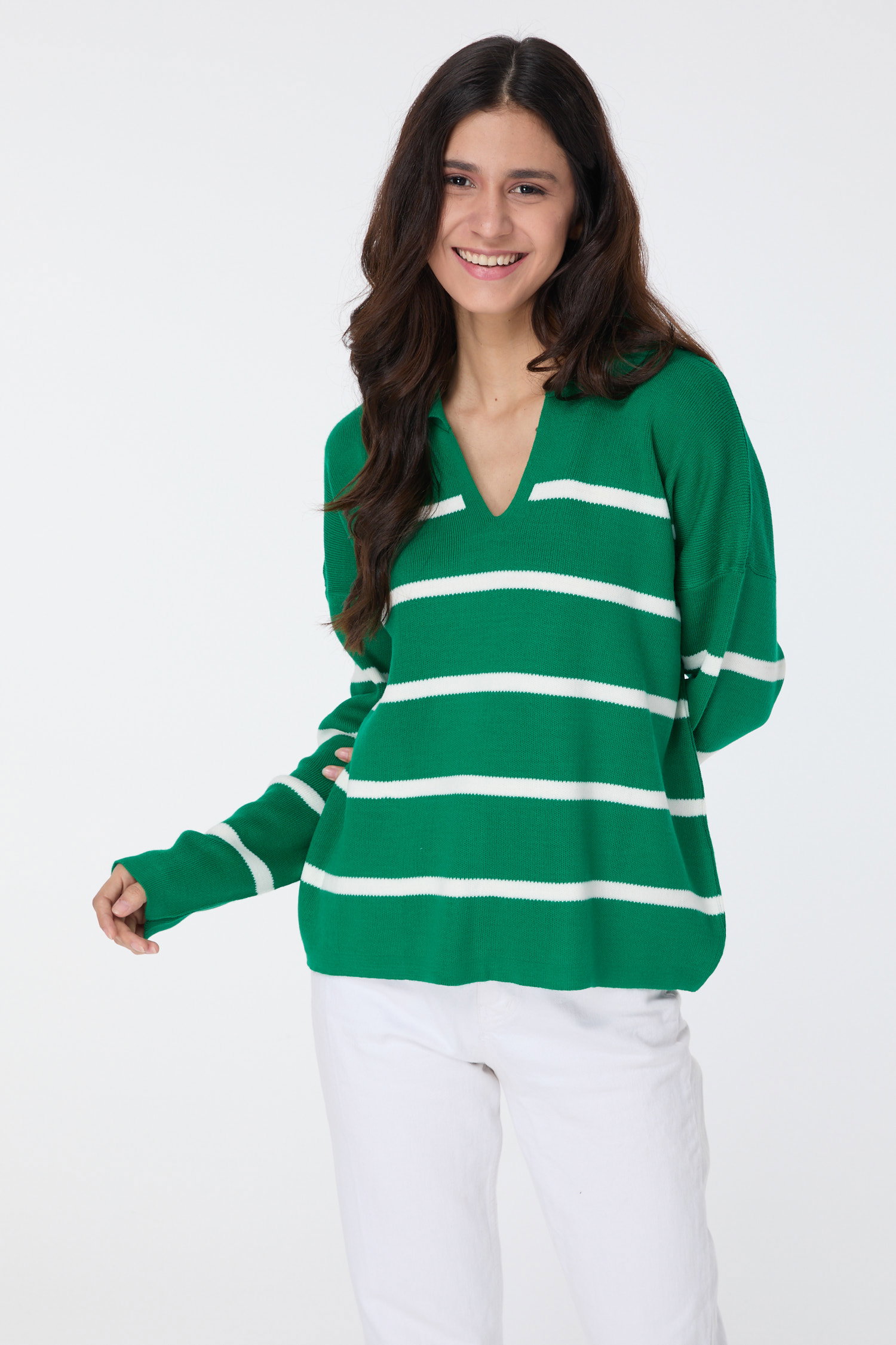 Triko Kazak Yesil - 23633 - 2