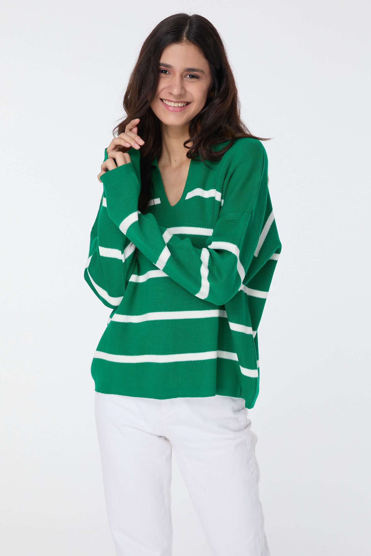Triko Kazak Yesil - 23633 - 3