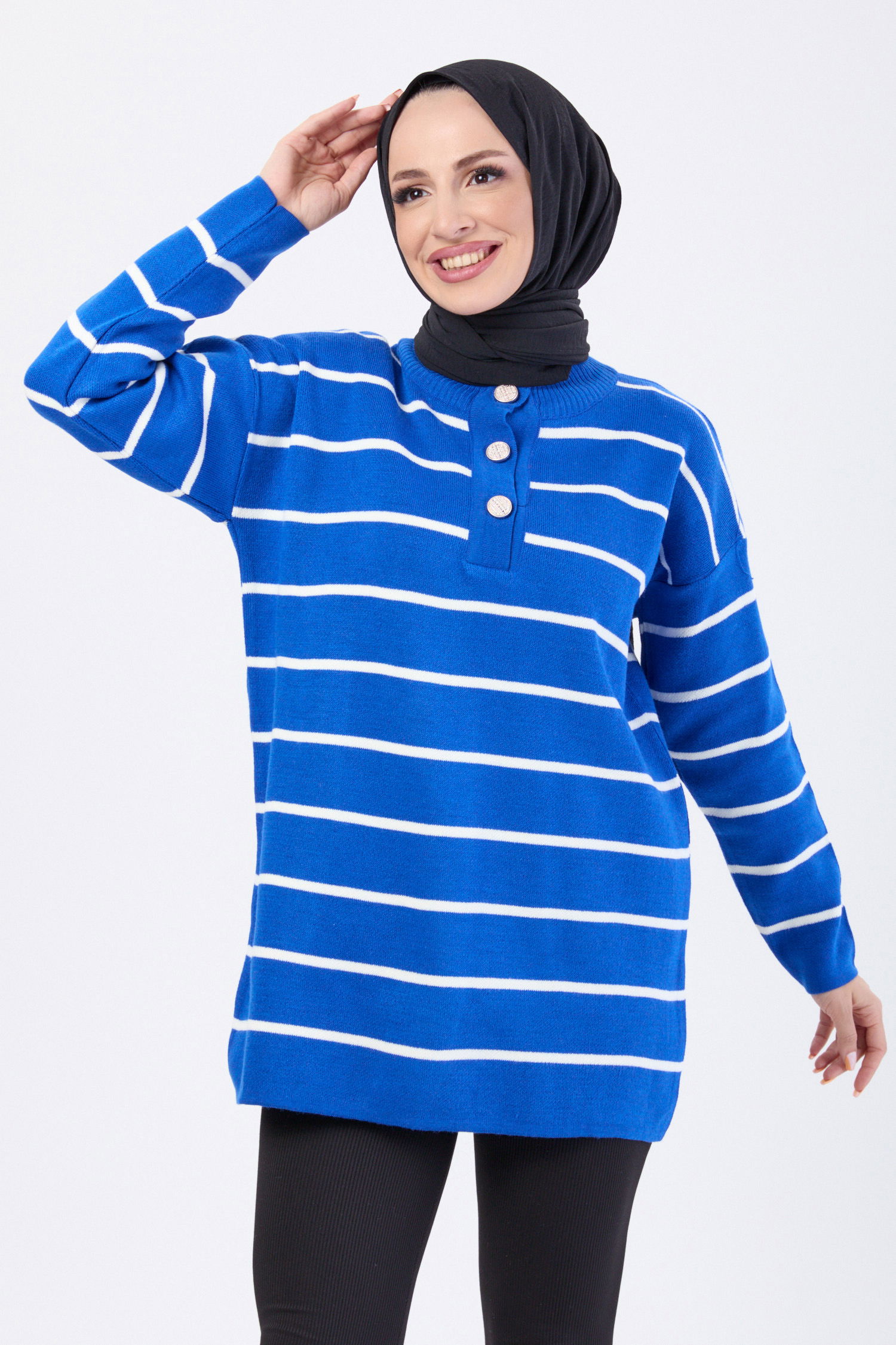 Triko Kazak Saks - 23637 - 2