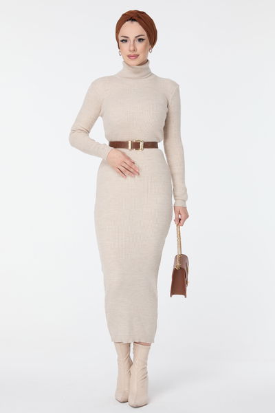 23638-TAS Triko Elbise 