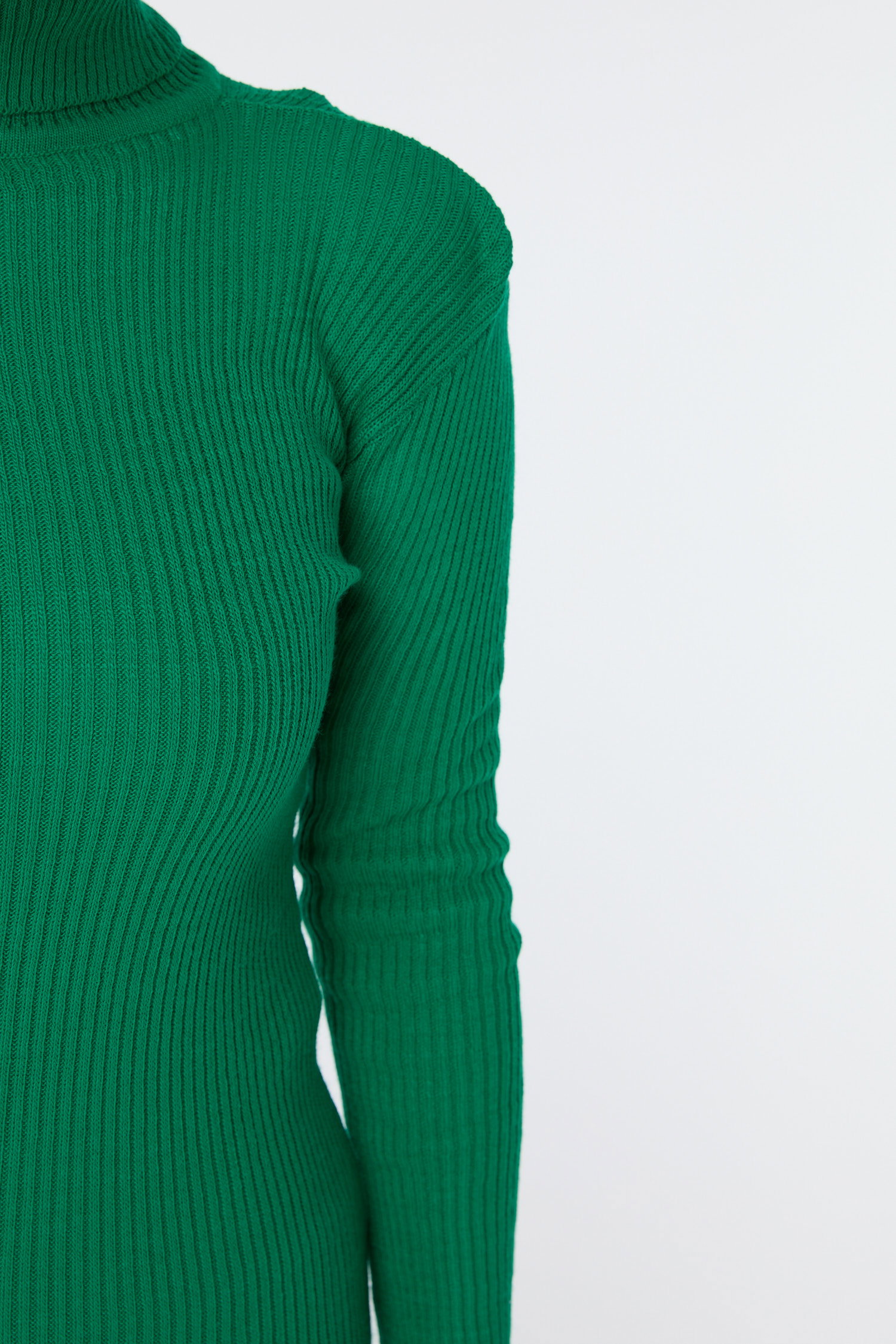 Triko Elbise Yesil - 23638 - 5