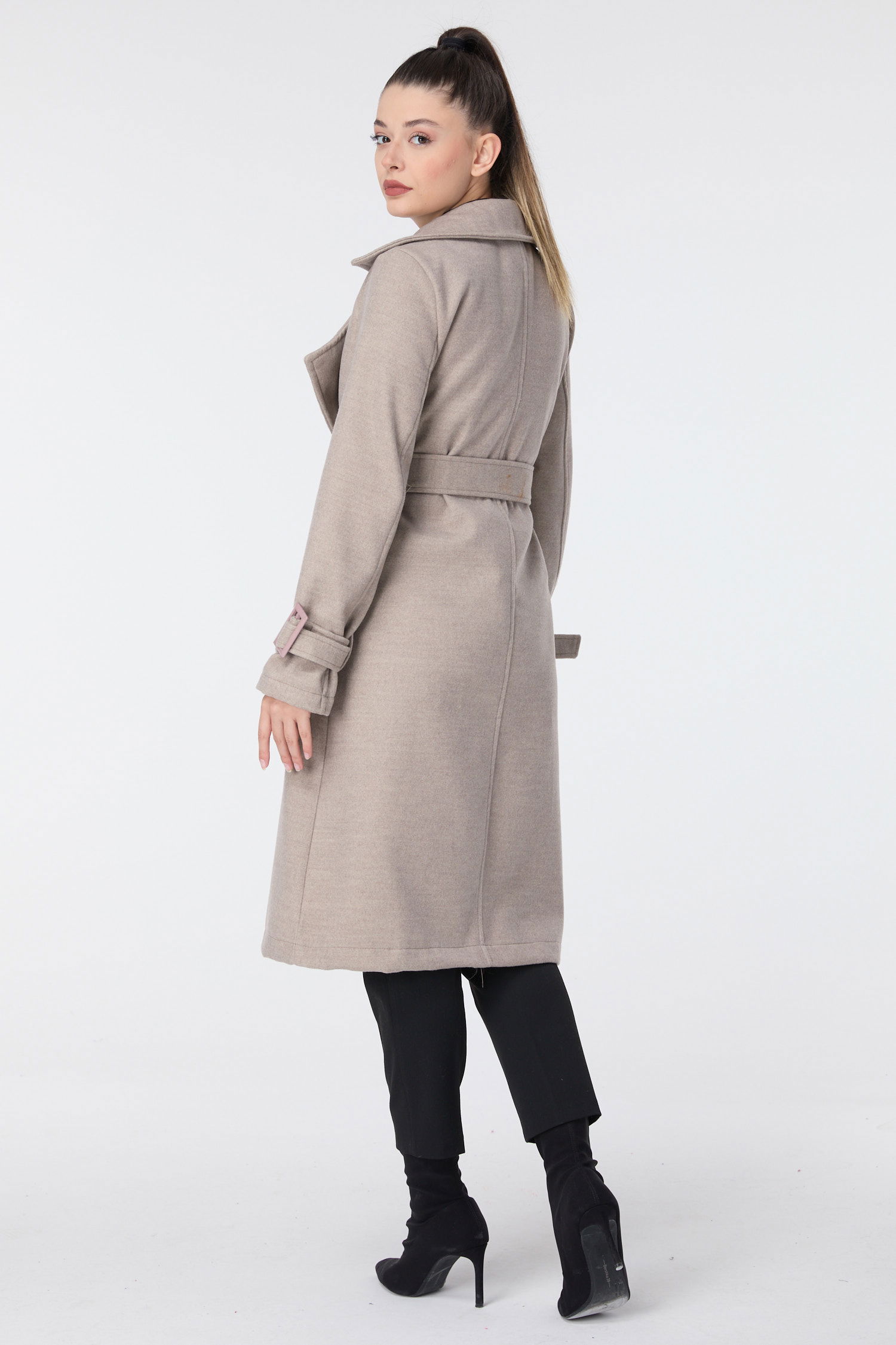 23641-BEJ Kaşe Kaban - 6
