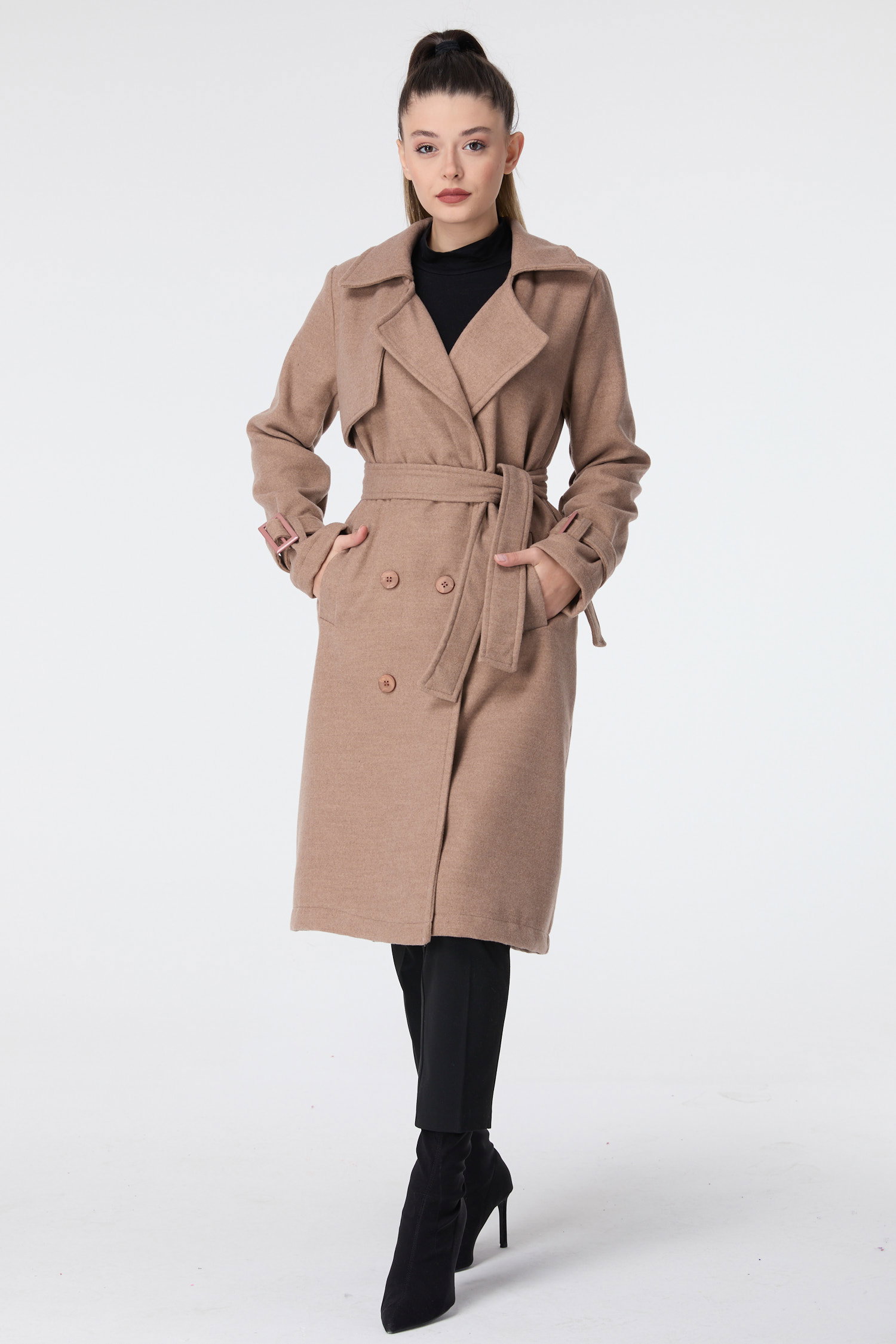 23641-VIZON Kaşe Kaban - 1