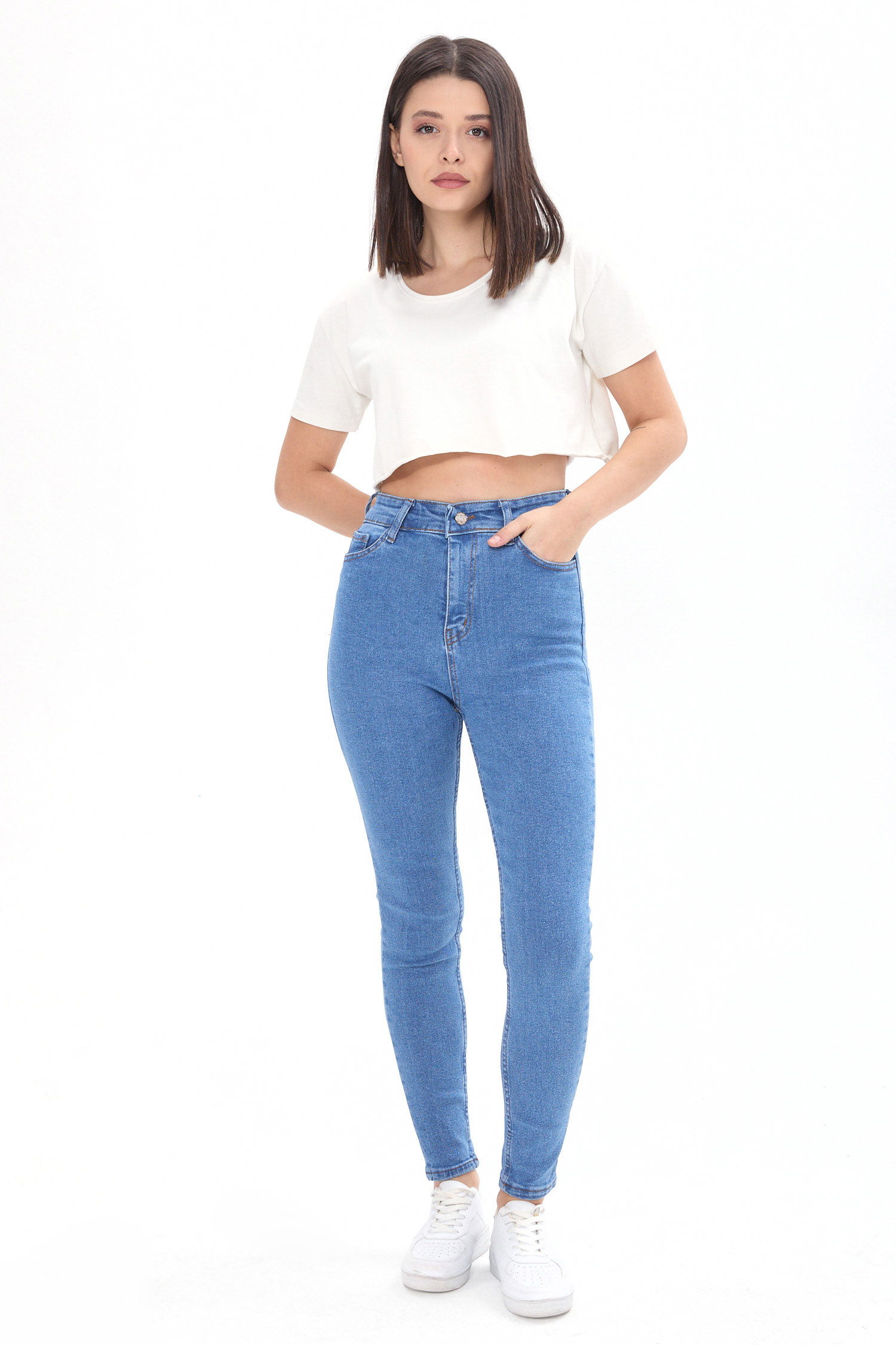 23656-MAVI Skinny Likralı Kot Pantolon - 1