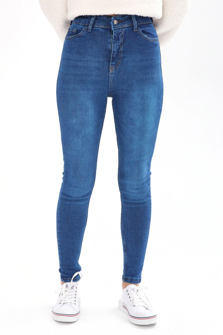 23659-MAVI Skinny Likralı Kot Pantolon - TOFİSA