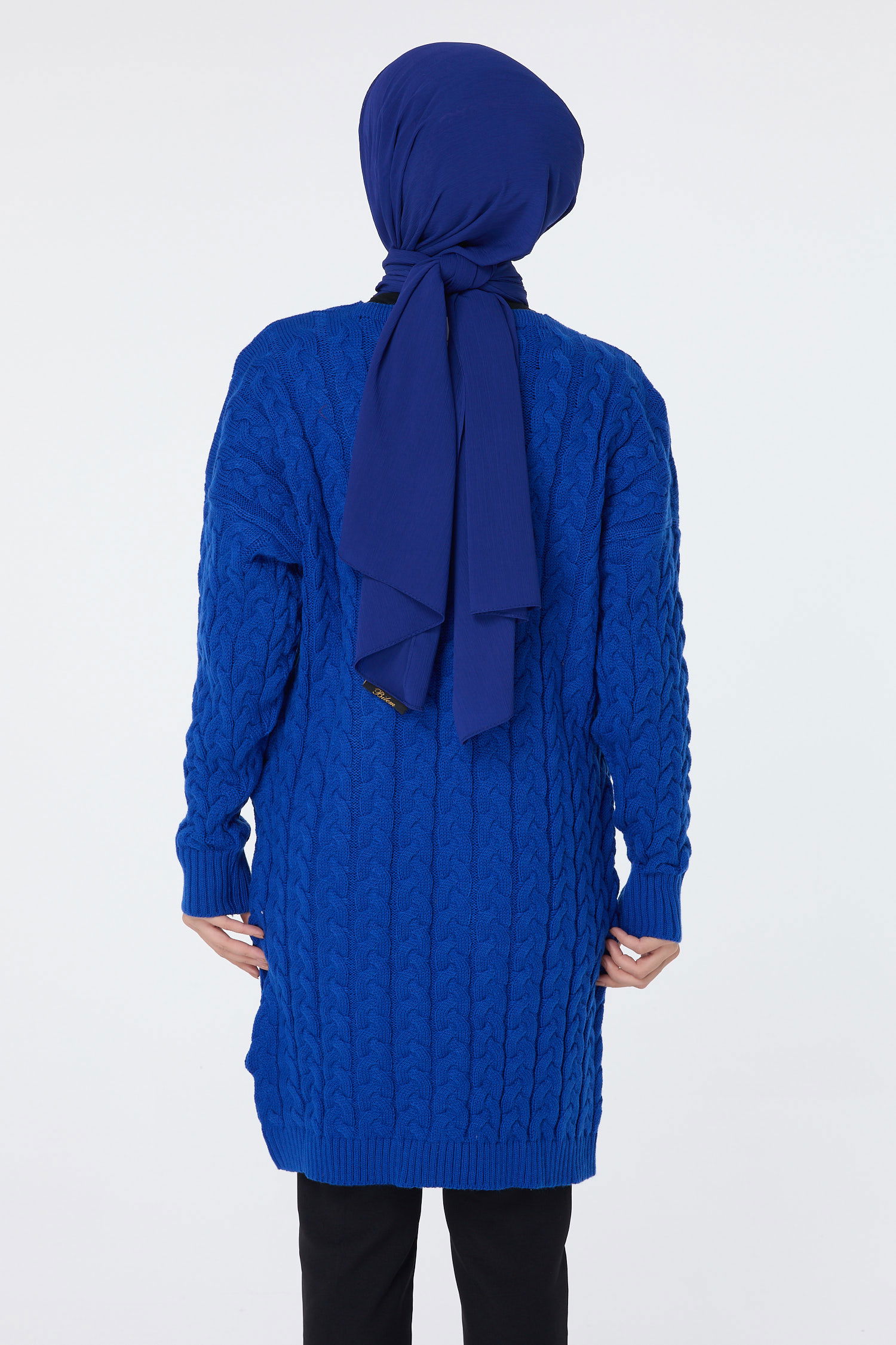 Triko Hırka Saks - 23703 - 5