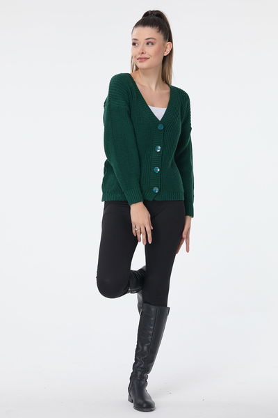 Triko Hırka Zumrut - 23705 