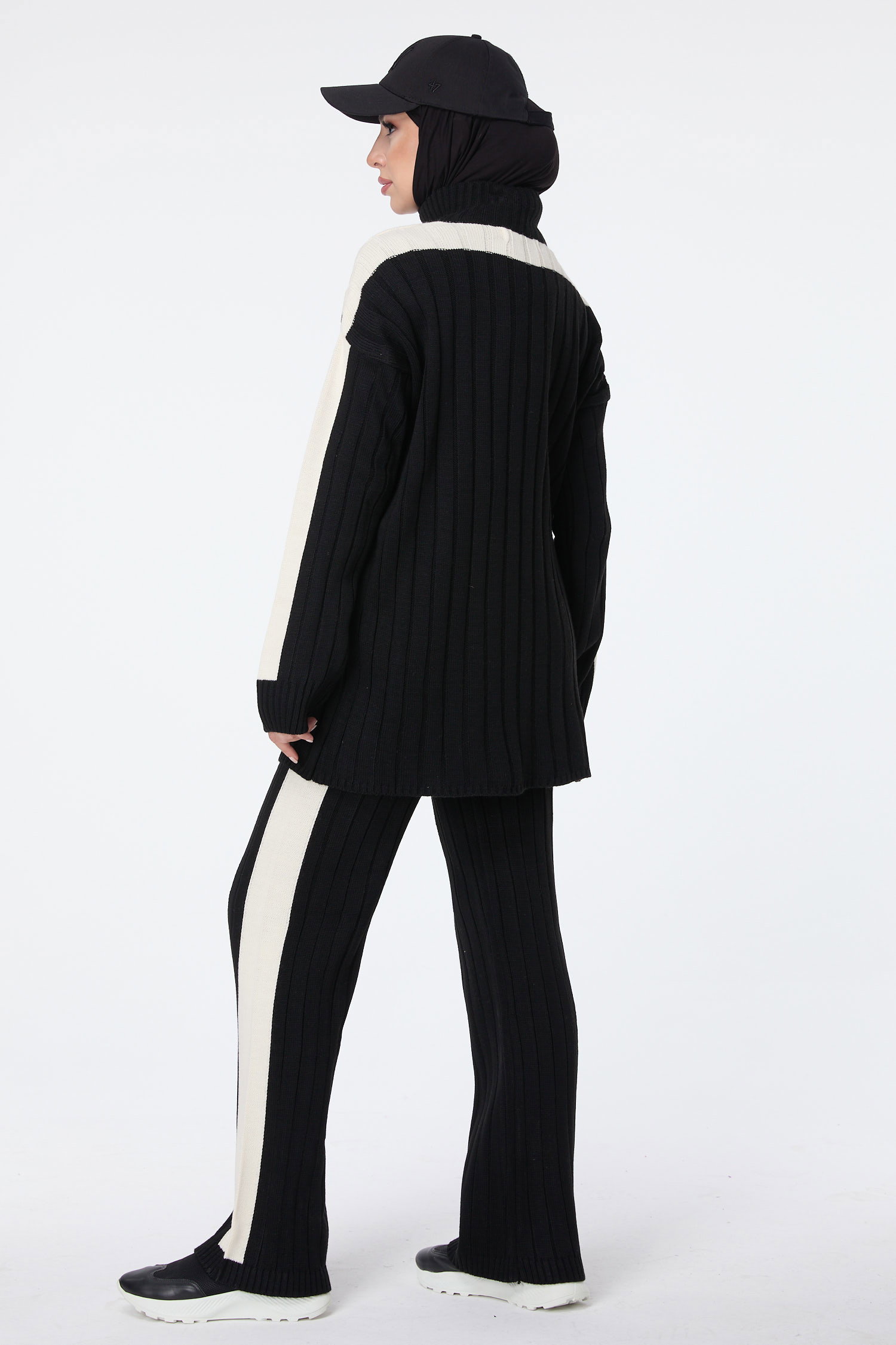 23706-SIYAH Triko Tunik Pantolon - 6