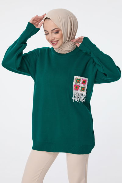 23708-ZUMRUT Triko Kazak 