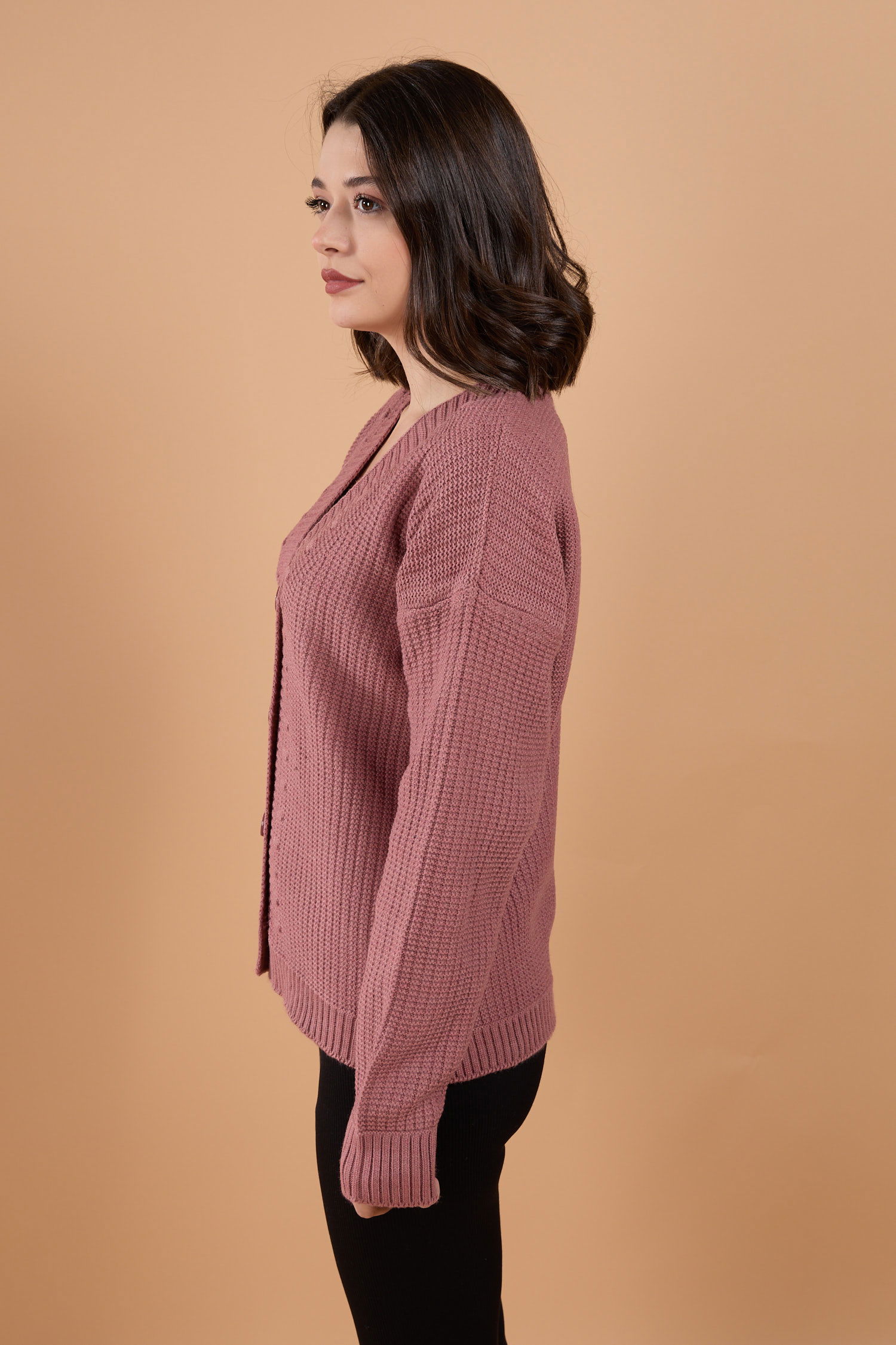23768-GUL Triko Hırka - 3