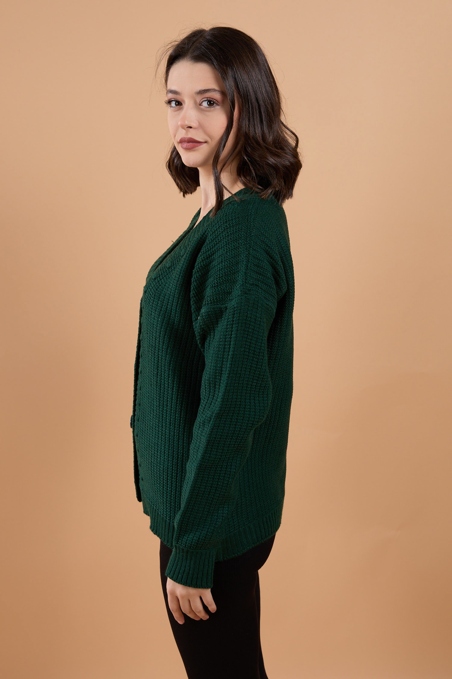 Triko Hırka Zumrut - 23768 - 3