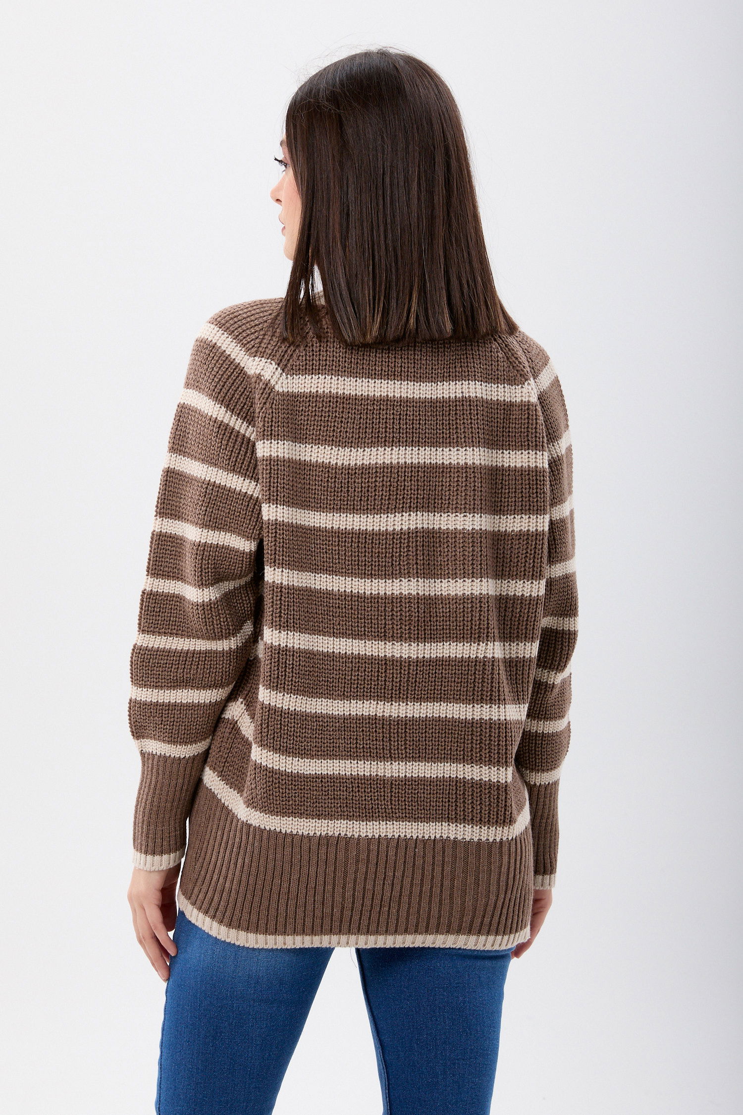 23769-KOYU-VIZON Triko Hırka - 5