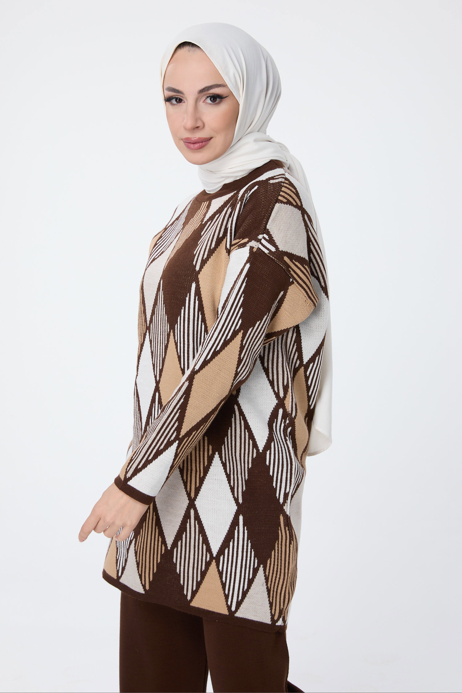 23780-KAHVE Triko Takım - 4