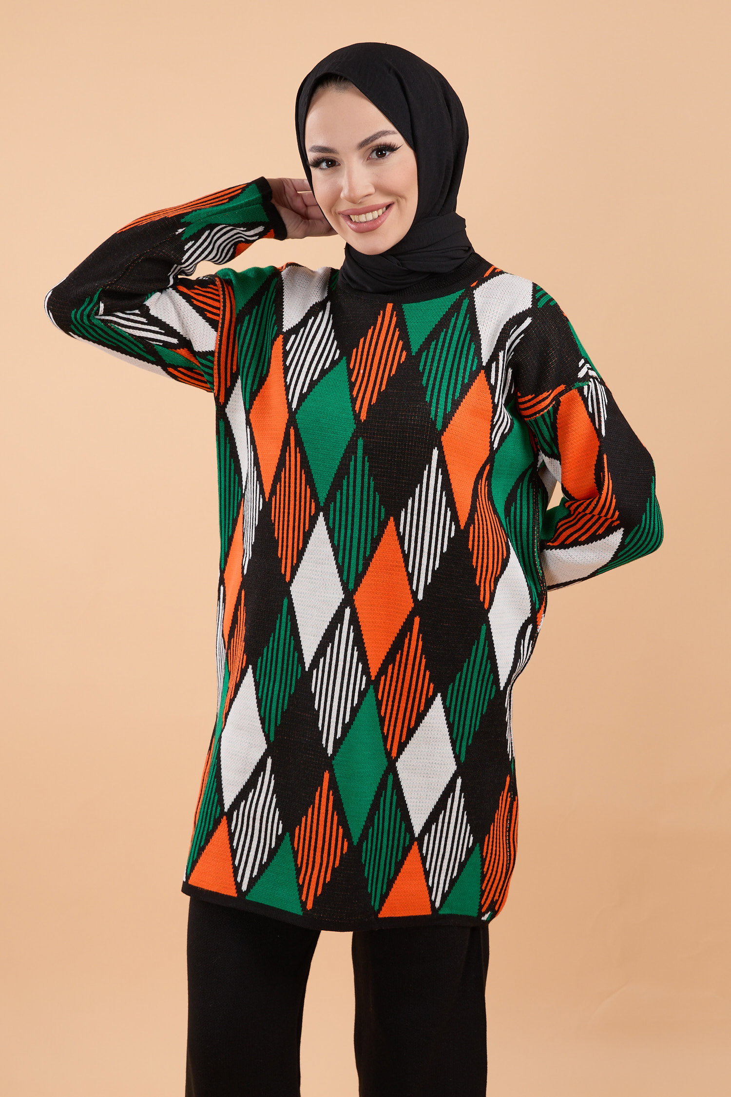 23780-SIYAH Triko Takım - 1