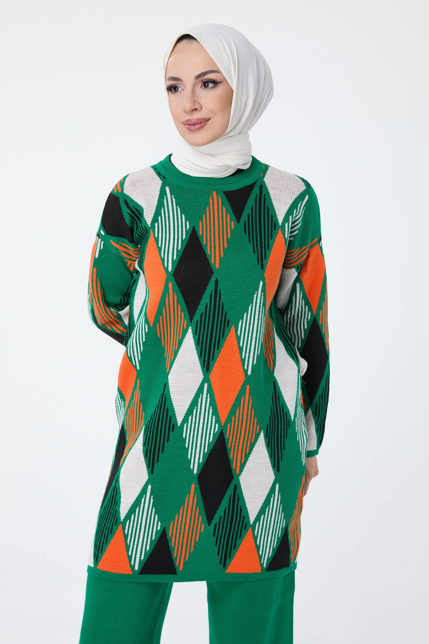 23780-YESIL Triko Takım - 2
