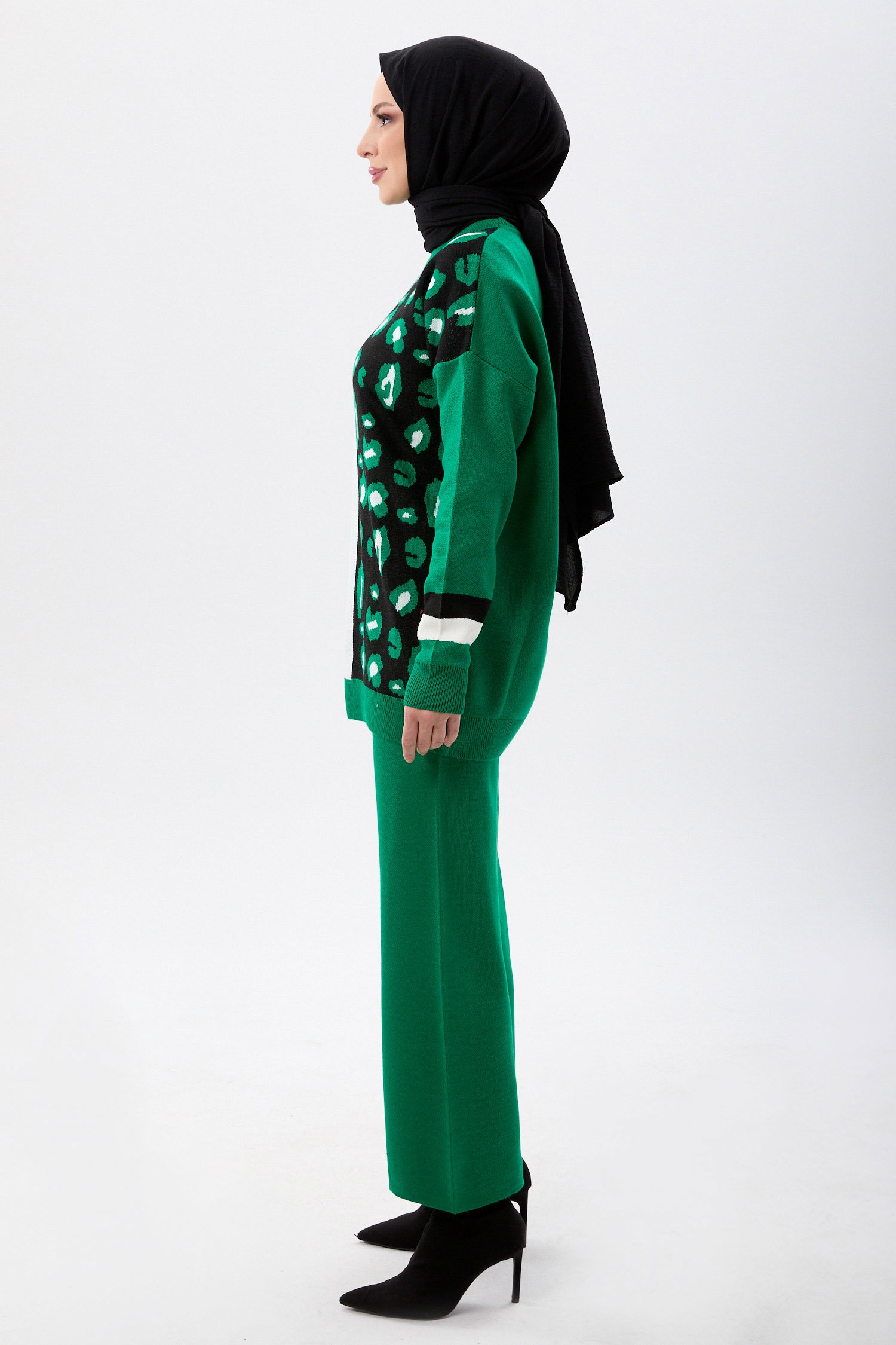23781-YESIL Triko Takım - 3