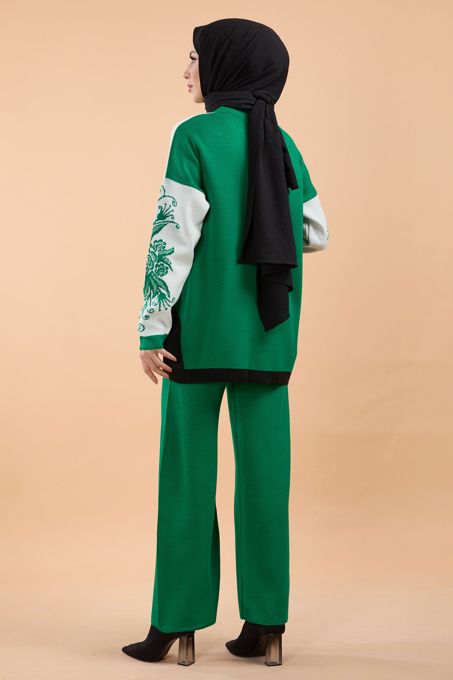 23783-YESIL Triko Takım - 4